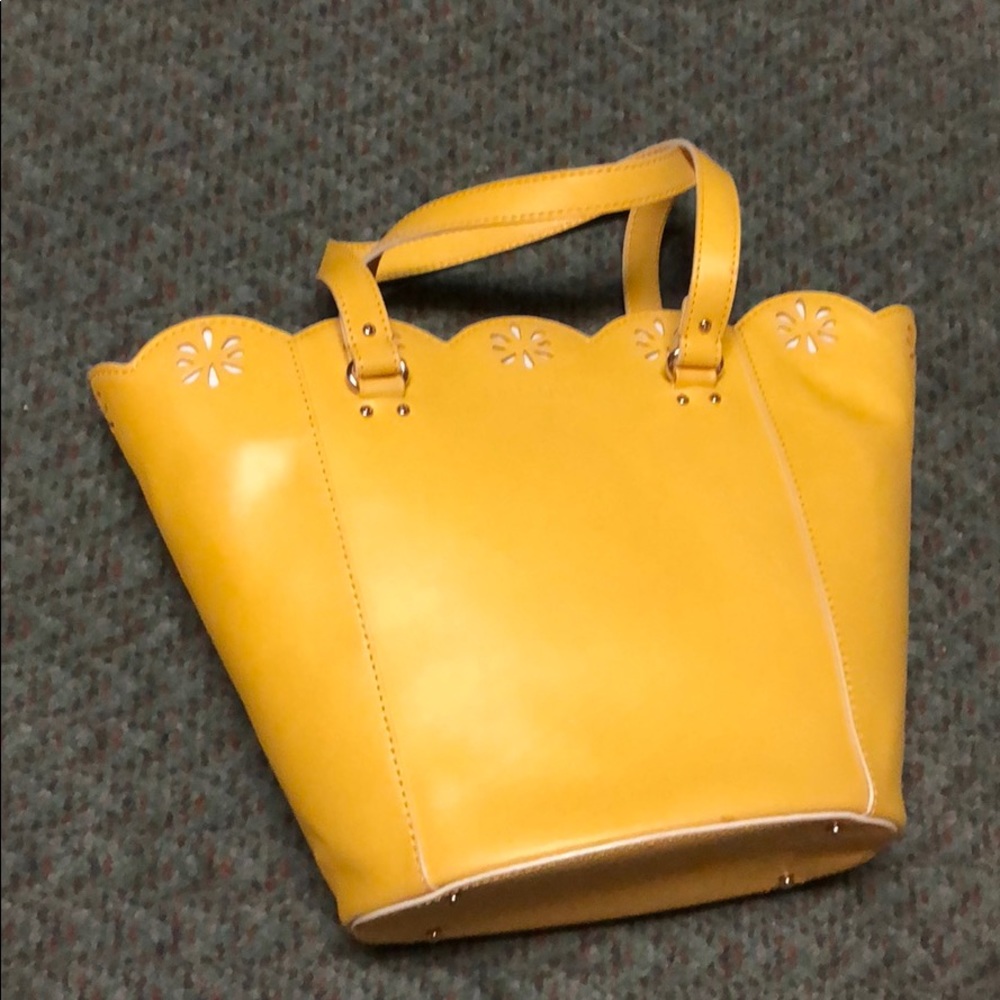 Kate Spade large flower pot sunflower yellow bag